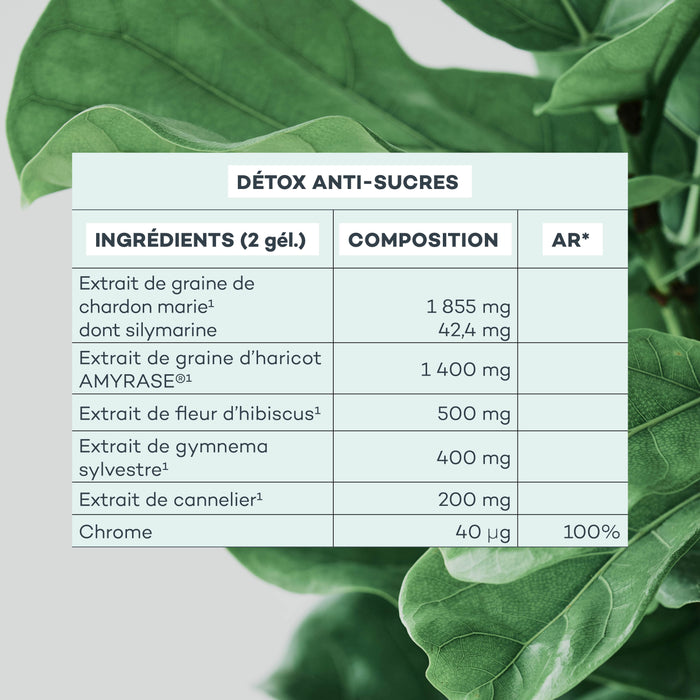 tableau composition Détox Anti-Sucres